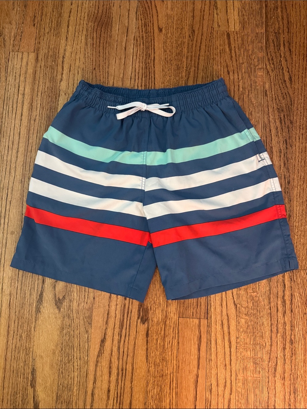 chubbies | Men's The Me Likey The Stripey Navy Swim Trunk-size Small